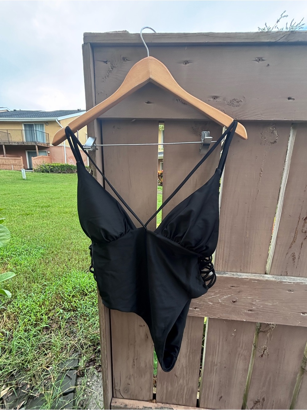 Black Strappy Bathing Suit